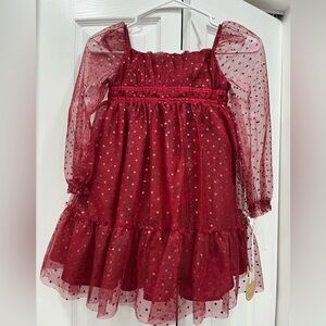 Cupcakes & Cashmere Burgundy Glitter Dress